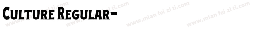Culture Regular字体转换